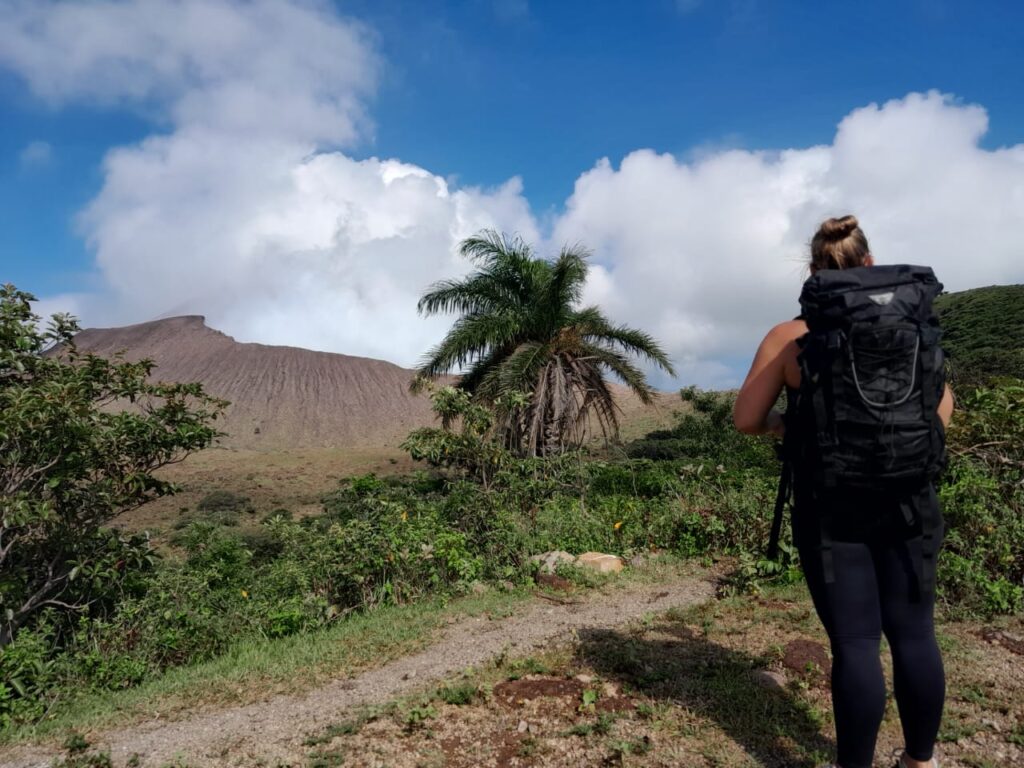 Hiking to the crater of Telica with Mono Loco Adventures