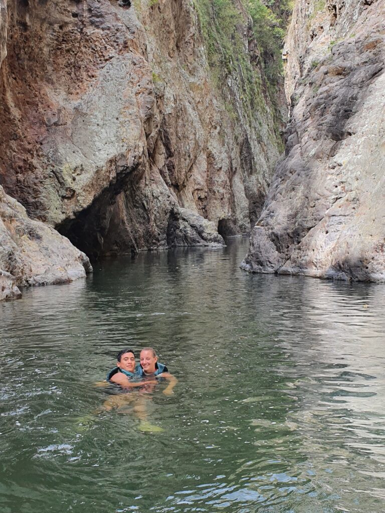 Swimming through the Somoto canyon with Mono Loco Adventures