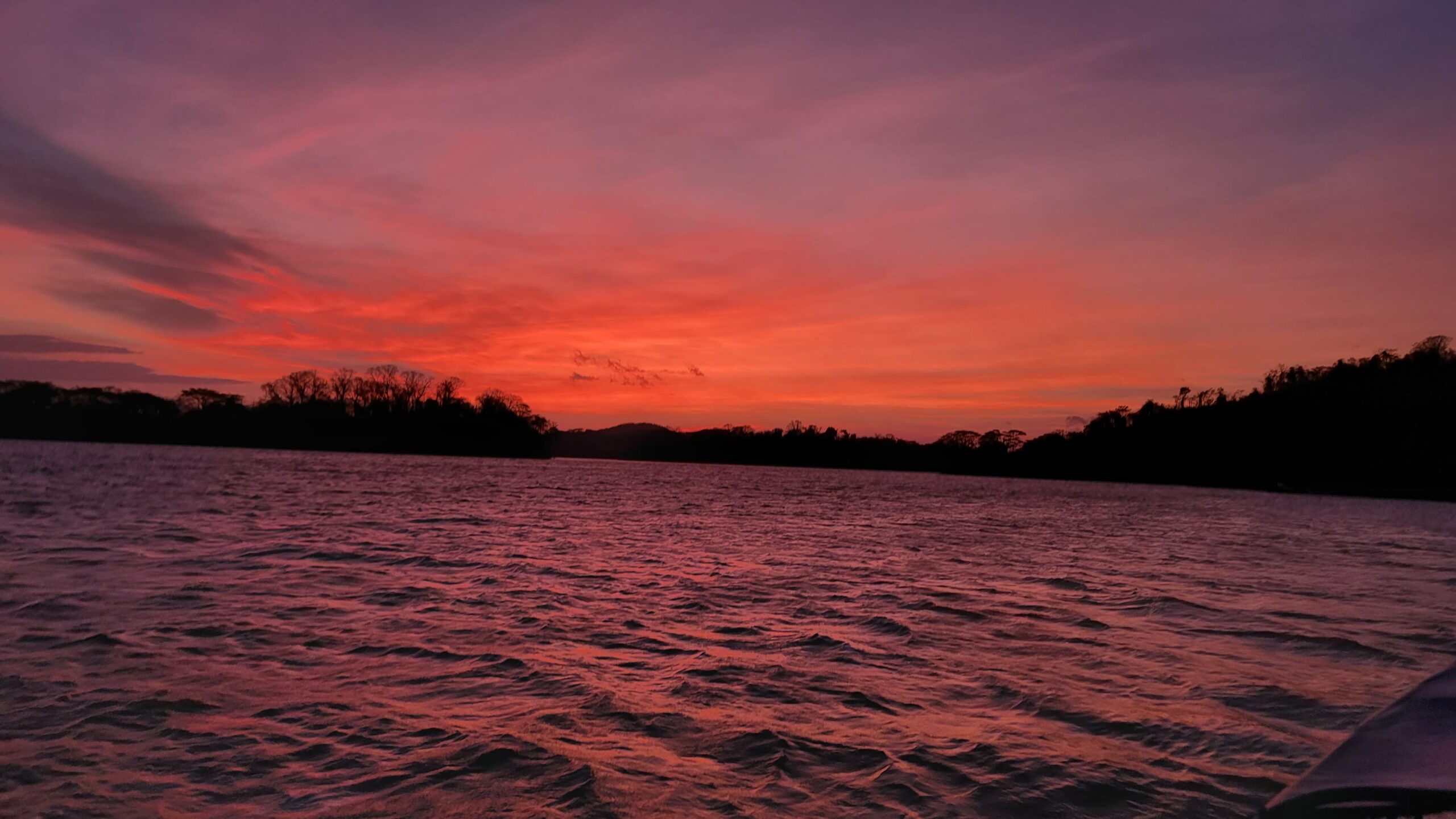 Watching an amazing sunset in Solentiname Nicaragua