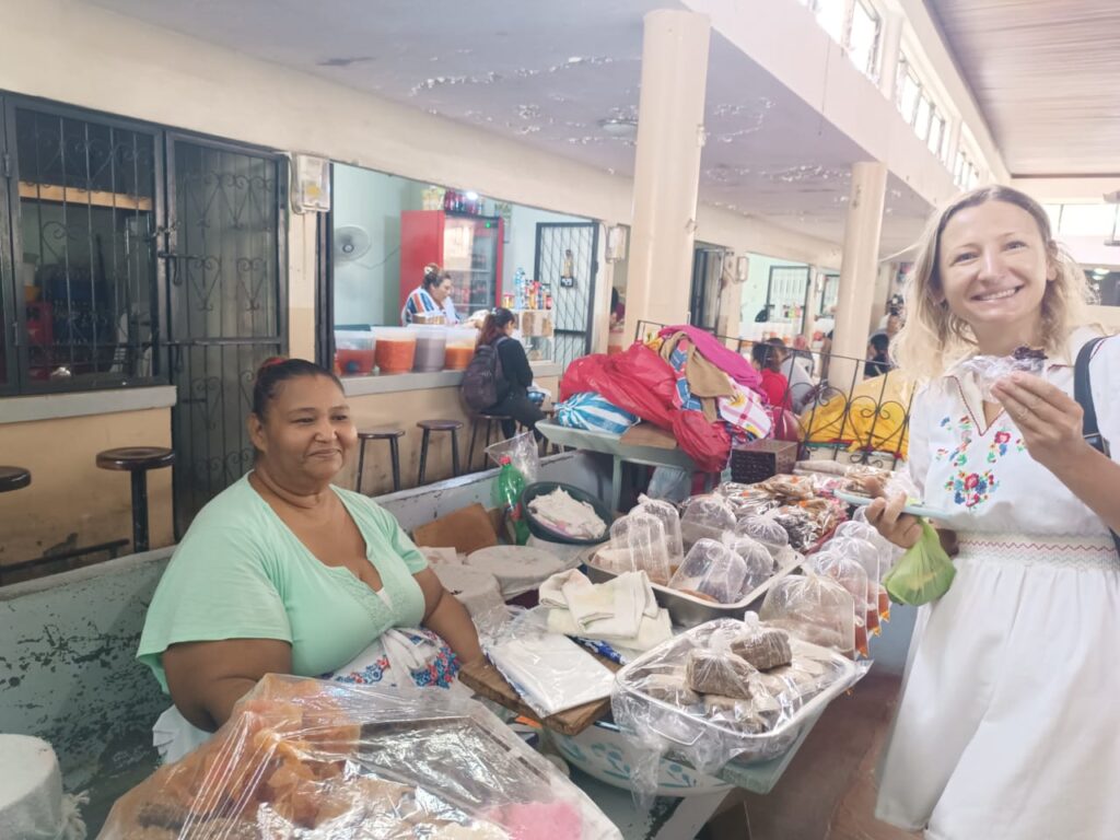 Tasting authentic Nicaraguan dishes during the Food Tour in Leon Nicaragua