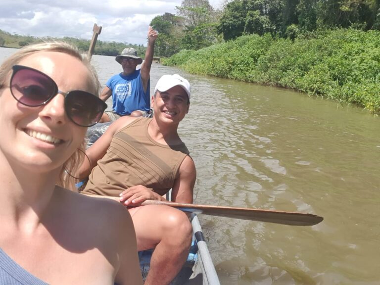 Kayaking through Rio San Juan in Nicaragua with Mono Loco Adventures