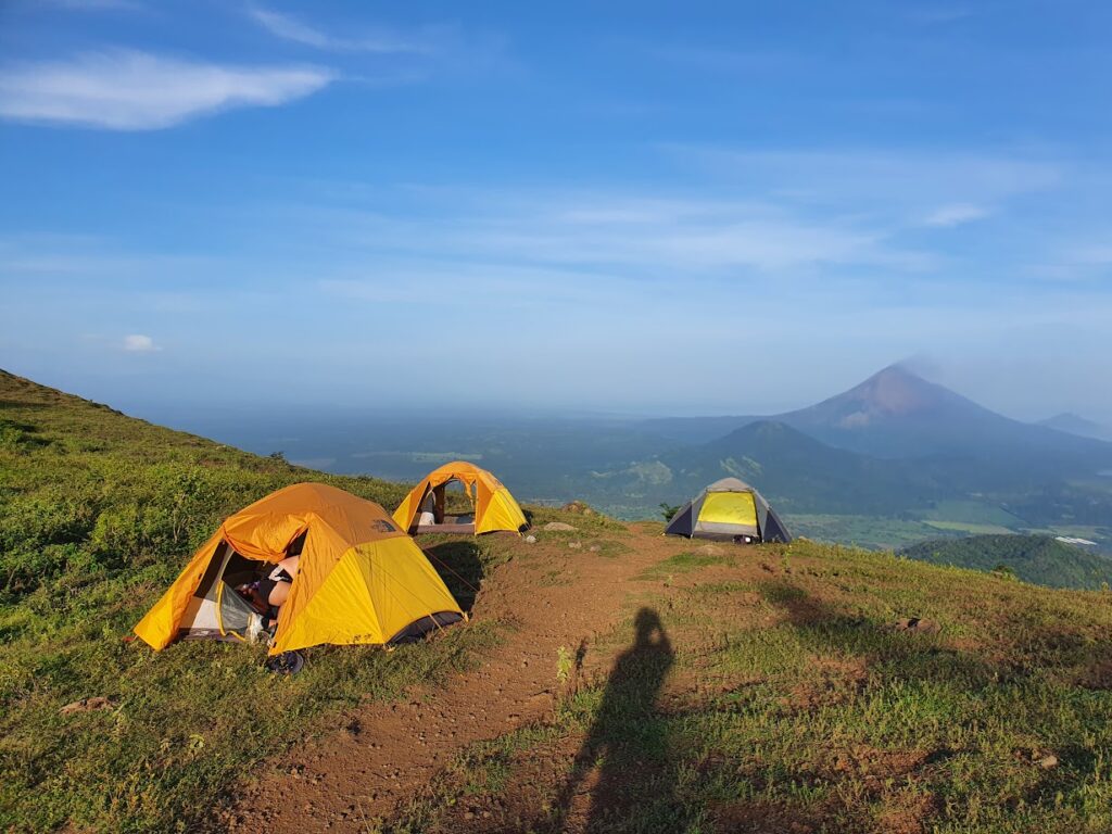 Camping at El Hoyo volcano