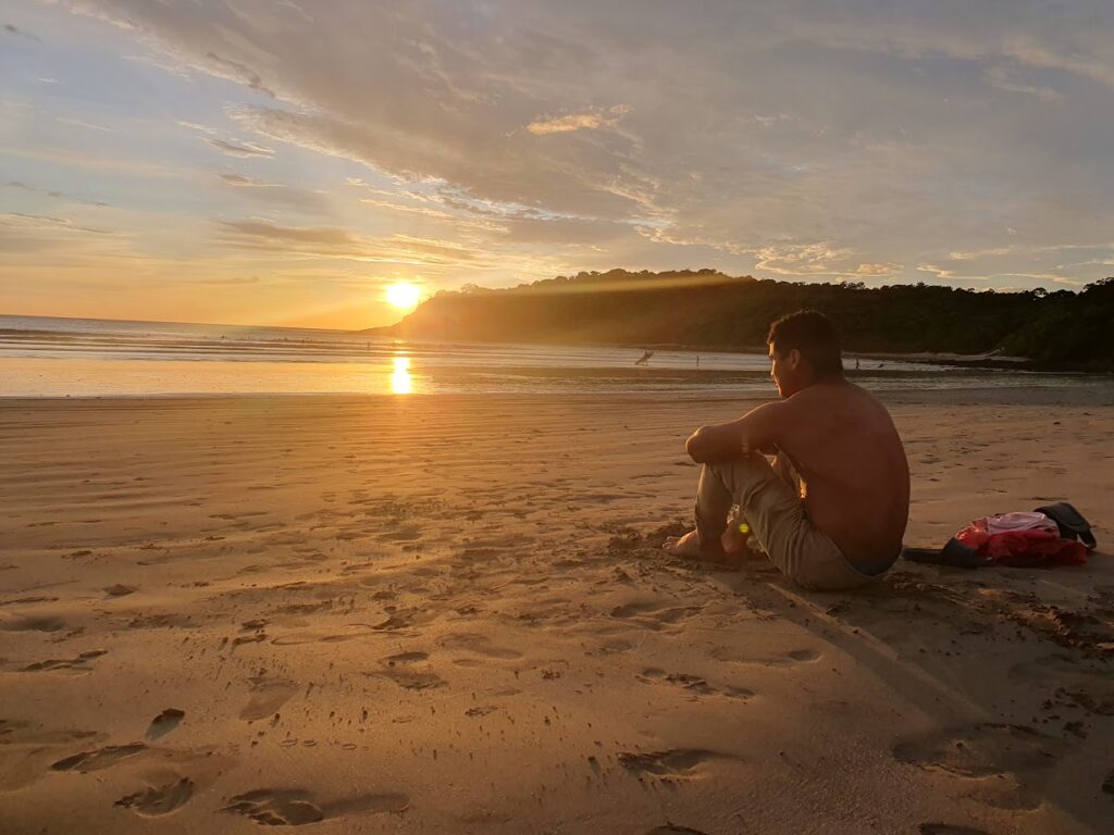 Iconis sunsets at Playa Remanso with Mono Loco Adventures