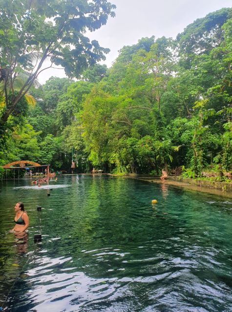 Ojo de Augua pool on Ometepe with Mono Loco Adventures