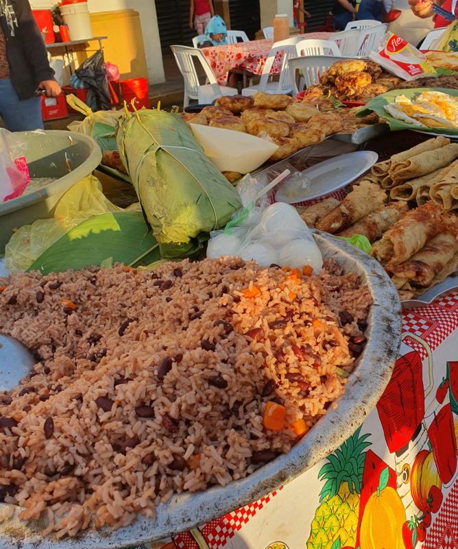 Gallo Pinto at the market