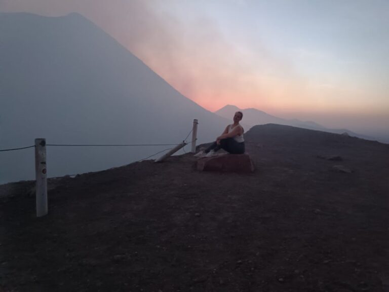 On top of Telica Volcano with Mono Loco Adventures