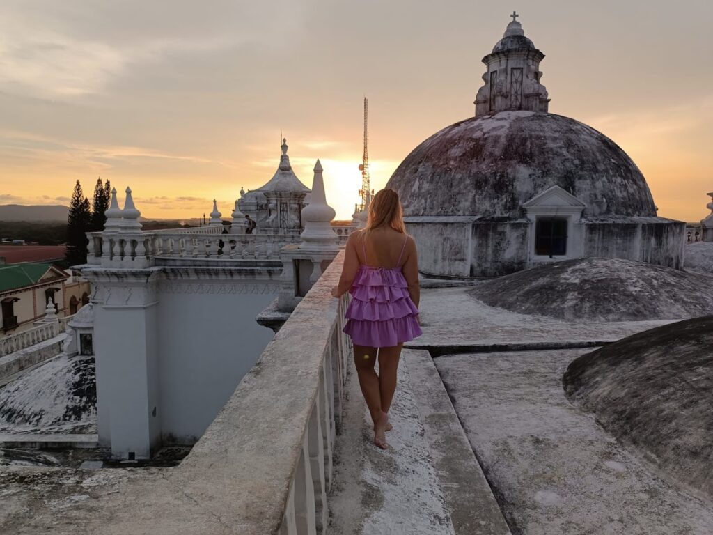 On top of the Basilica Cathedral in Leon
