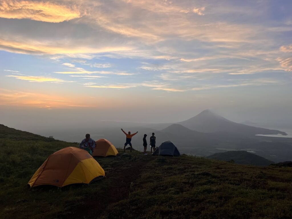 Camping at El Hoyo volcano