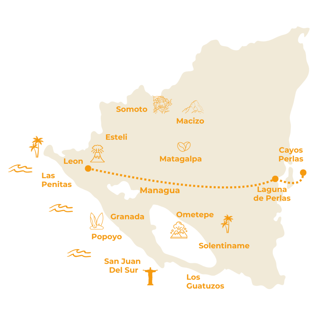 Route 4 Days Caribbean Cayos Perlas