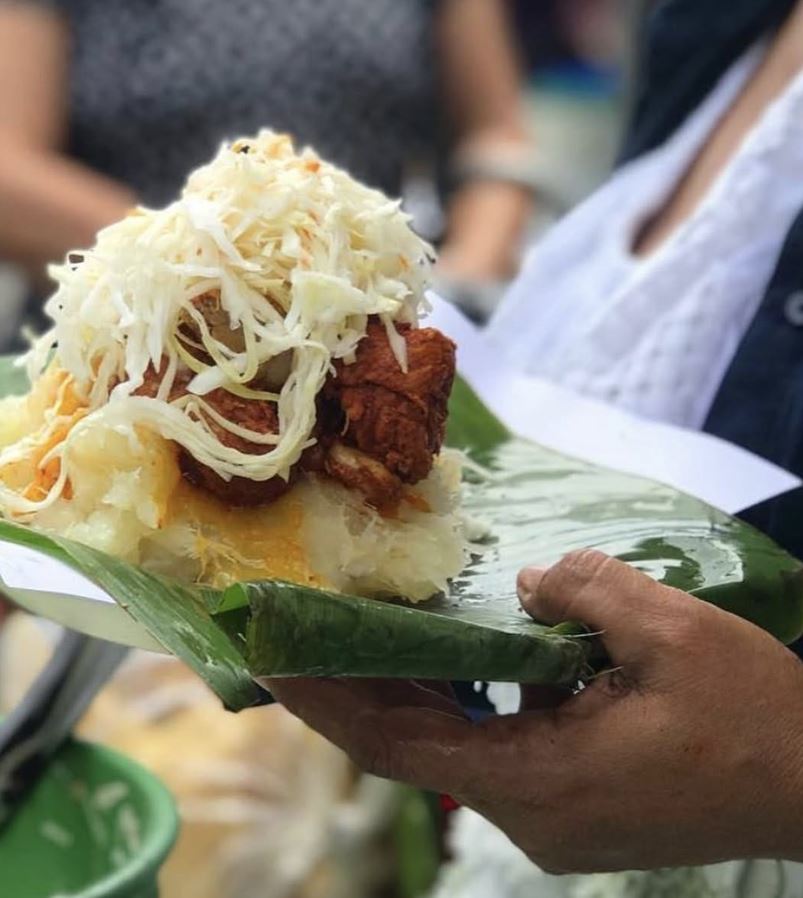 Authentic Nicaragua food prepared at the market in Leon