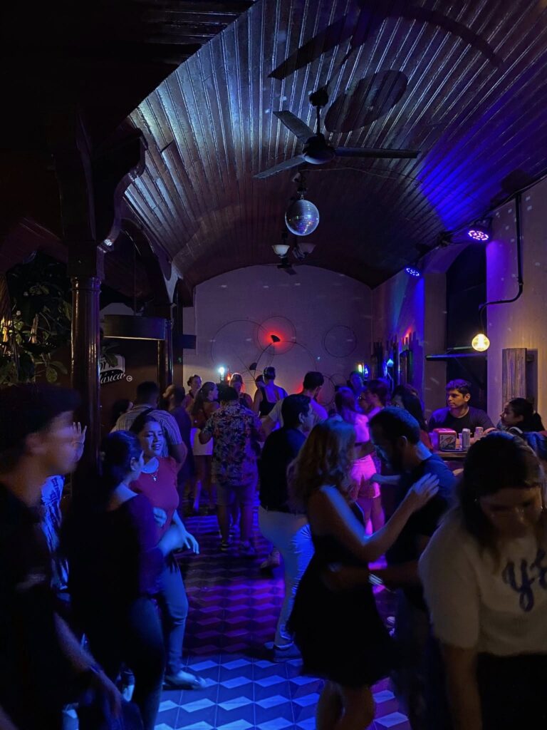Salsa night in La Fabrica Leon Nicaragua