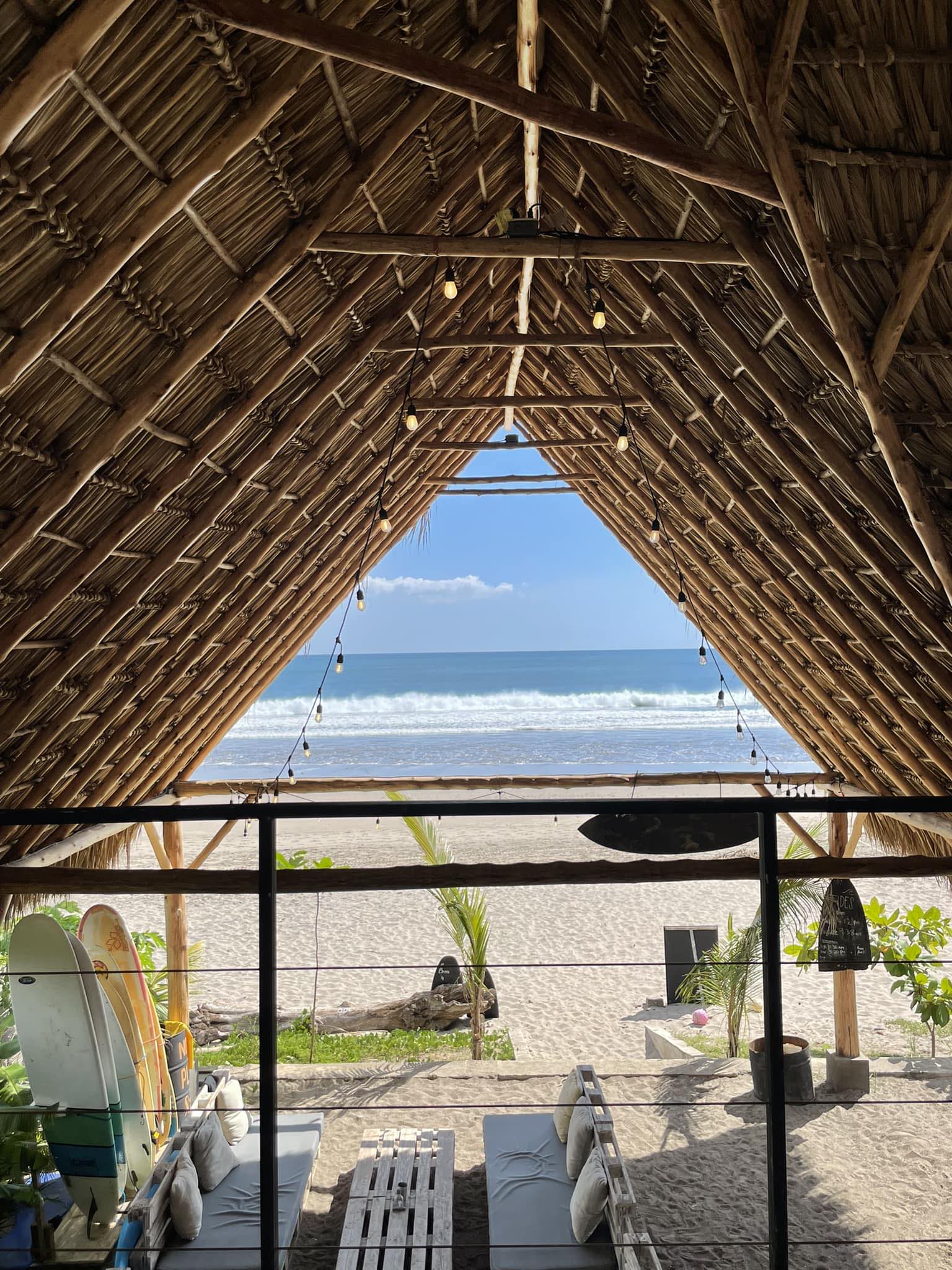 View from the Amahula hostel in Popoyo