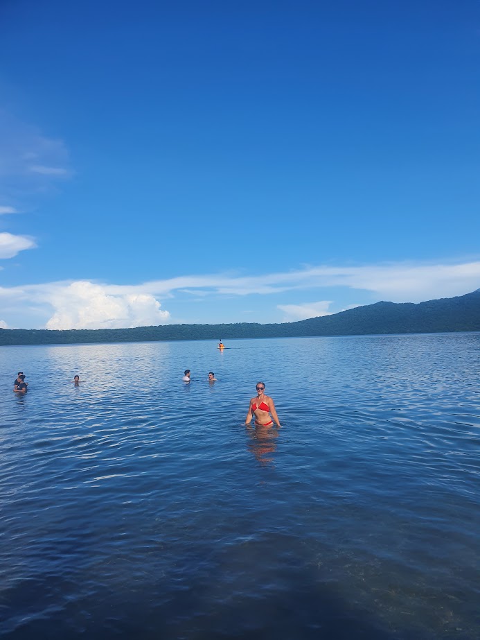 Swimming in Laguna de Apoyo Nicaragua